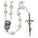 Rosary real mother-of-pearl round pearls 6 mm s1