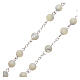 Rosary real mother-of-pearl round pearls 6 mm s3