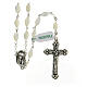 Rosary real mother-of-pearl oval pearls 5x8 mm s1