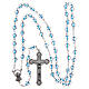 Rosary in glass, round 6 mm beads s4