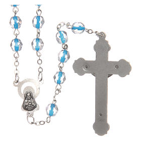 Rosari cristallo: Rosario mezzo cristallo tondo 6 mm