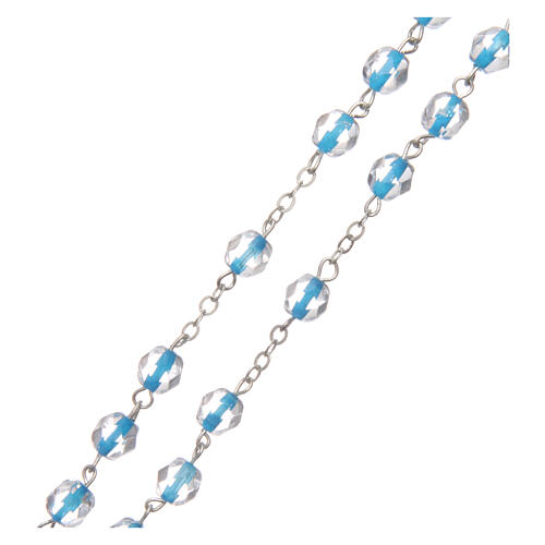 Rosary semi-crystal round beads 6 mm 3