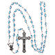 Rosary semi-crystal round beads 6 mm s4