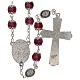 Rosary of Our Lady praying, violet glass 6 mm s2