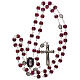 Rosary praying Virgin Mary violet glass 6 mm s4