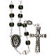 Our Lady of Guadalupe rosary, green glass 6 mm s1