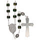 Our Lady of Guadalupe rosary, green glass 6 mm s2