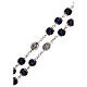 Miraculous Medal rosary blue glass 6 mm s3