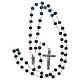 Rosary Our Lady of Fatima red glass 4 mm s4