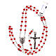 Rosary with beads in red glass 1 mm s4