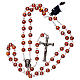 Rosary 3 mm beads orange glass s4