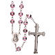 Rosary with lilac beads 3 mm s2