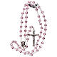 Rosary 3 mm beads lilac glass s4