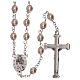 Rosary with white pearl beads 3 mm s2