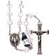 Rosary in glass with opaque beads 4 mm s1
