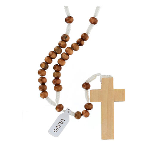 Rosary 20 decades in Olive wood 5 mm 2