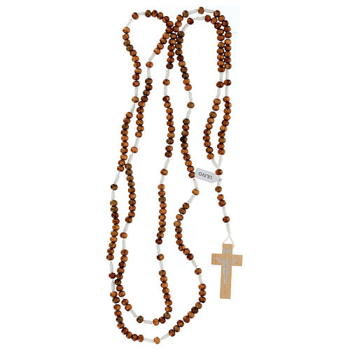 Rosary 20 decades in Olive wood 5 mm 4