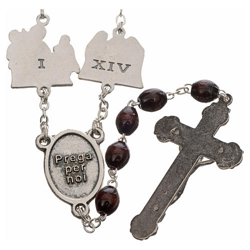 Rosary beads, stations of the cross in rosewood 2