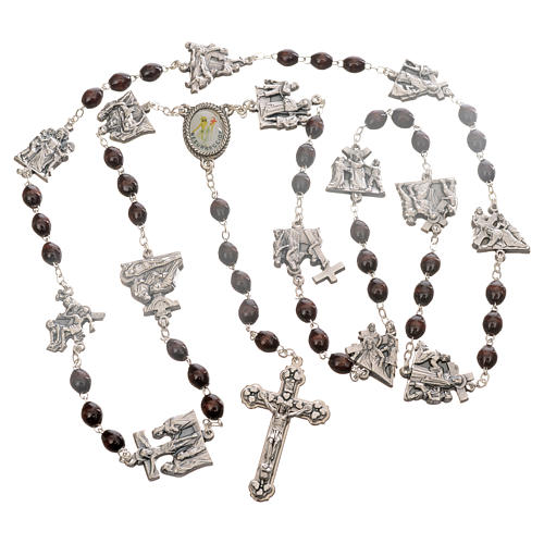 Rosary beads, stations of the cross in rosewood 4