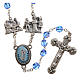 Rosary beads, stations of the cross, light blue crystal s1