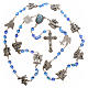 Rosary beads, stations of the cross, light blue crystal s4