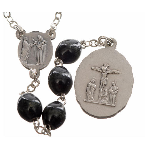 Rosary dedicated to Our Lady of Sorrows, black 2