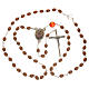 Mary Untier of Knots rosary, natural wood s10