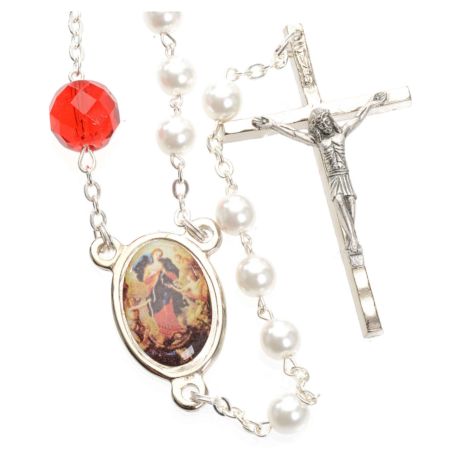 Chapelet de Marie qui défait les noeuds blanc | vente en ligne sur HOLYART