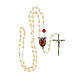 Mary Untier of Knots rosary, white s4