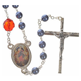 Mary Untier of Knots rosary, blue