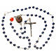 Mary Untier of Knots rosary, blue s4