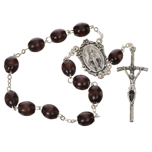 Trisagion brązowy krzyż pastoralny łącznik Cudowna Madonna 1