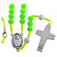 Rosary beads in green fimo, Pope Francis s2