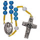 Rosary beads in blue fimo, Pope Francis s1