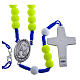 Rosary beads in yellow fimo, Pope Francis s2