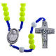 Rosary beads in yellow fimo, Pope Francis s1