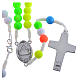 Rosary beads in multicoloured fimo, Pope Francis s2