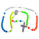 Rosary beads in multicoloured fimo, Pope Francis s3