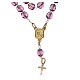Andachtskranz Halskette Madonna von Fatima lila s2