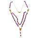 Devotional Chaplet and necklace Our Lady of Fatima, lilac s1
