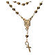 Devotional Chaplet Our Lady of Fatima in golden metal s2