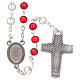 Rosary beads with Jubilee of Mercy, red and white PVC 4mm s2