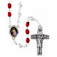 Pope Francis rosary beads in PVC 8mm s1