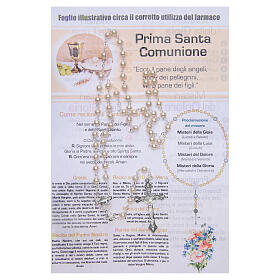 Rosenkranz mit Gebet zur Kommunion auf Italienisch