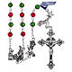 Christmas rosary in crystal with Christmas prayers booklet ITALIAN s1