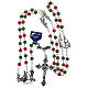 Christmas rosary in crystal with Christmas prayers booklet ITALIAN s4
