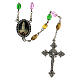 Rosary of Fátima's Visionaries, colourful glass beads, 6 mm - Faith Collection 1/47 s1