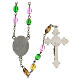 Rosary of Fátima's Visionaries, colourful glass beads, 6 mm - Faith Collection 1/47 s3