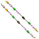 Rosary of Fátima's Visionaries, colourful glass beads, 6 mm - Faith Collection 1/47 s4
