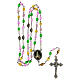 Rosary of Fátima's Visionaries, colourful glass beads, 6 mm - Faith Collection 1/47 s5